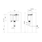 Frontline Dual Flush Concealed Cistern