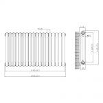 Frontline Kenmare Radiator 1210x600mm White