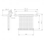 Frontline Edwardian Towel Warmer Chrome/White 491x741mm