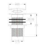 Frontline Unslotted Sprung Basin Waste Chrome