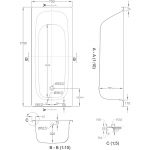 Aquabathe Steel 1700 x 700mm Ungripped Antislip Bath