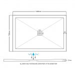 Aquaglass 1500x760mm Slimline Shower Tray