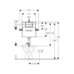 Geberit Delta Concealed Cistern 12cm