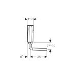 Geberit Low Height 6 Litre Pneumatic Furniture Cistern