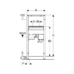 Geberit Duofix Frame for Basin & Tap 111.554.00.1