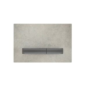 Geberit Sigma50 Metal Dual Flush Plate Concrete/Black Chrome