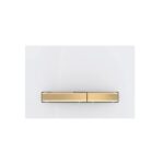 Geberit Sigma50 Dual Flush Plate White/Brass