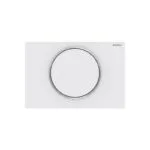 Geberit Sigma10 Single Stop-And-Go Flush Plate Matt White