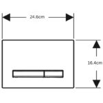 Geberit Sigma50 Dual Flush Plate Chrome/Customised