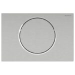 Geberit Sigma10 Electronic Single Flush Plate Mains Brushed Chrome