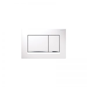 Geberit Sigma30 Dual Flush Plate White/Gloss Chrome/White