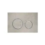 Geberit Sigma21 Metal Dual Flush Plate Chrome/Concrete