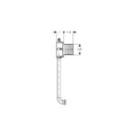 Geberit Installation Set for Urinal Flush Control, Electronic