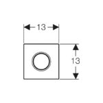 Geberit Urinal Flush Control Pneumatic Sigma01, White Alpine