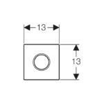 Geberit Urinal Flush Control Mains Sigma01, Gloss Chrome