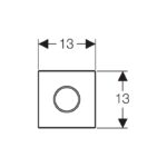 Geberit Urinal Flush Control Mains Sigma10 Stainless Steel