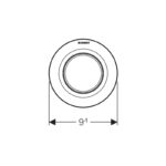 Geberit Single Flush Button Gloss Chrome Type 01 for 12/15cm