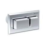 Geberit Plastic Protruding Dual Flush Plate Square Gloss Chrome