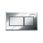 Geberit Sigma 8cm Plastic Dual Flush Plate Gloss/Matt Chrome