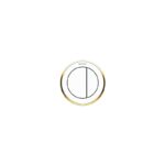 Geberit Dual Flush Button Type 10 8cm White/Gold/White