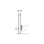 Geberit Monolith Module for Wall Hung WC 101cm White Glass