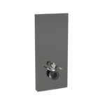 Geberit Monolith Plus for Wall Hung WC 114cm Lava Glass/Black Chrome