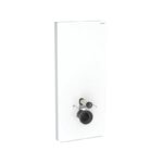 Geberit Monolith Plus for Wall Hung WC 114cm White Glass/Brushed