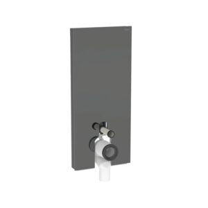 Geberit Monolith Plus for BTW WC 114cm Lava Glass/Black Chrome