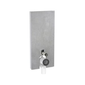 Geberit Monolith Plus for BTW WC 114cm Concrete/Brushed Aluminium