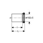 Geberit Straight Pan Connector