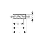 Geberit HDPE Straight Connector with Ring Seal Socket