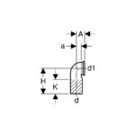 Geberit HDPE Bend with Connector for Wall WC