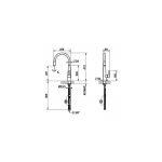 Gessi Just Kitchen Sink Mixer 20577 Brushed Nickel