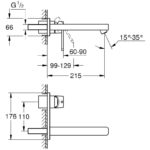 Grohe Quadra 2-Hole Basin Mixer Trim M-Size