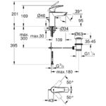 Grohe Eurosmart S-Size Basin Mixer Tap with Pop Up Waste 23456