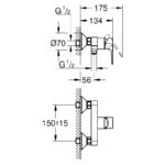 Grohe Bauloop Exposed Single-Lever Shower Mixer 23633