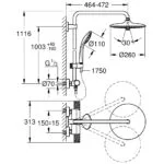 Grohe Euphoria 260 CoolTouch Thermostatic Shower System 27296