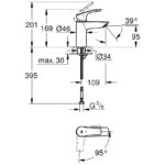 Grohe Eurosmart S-Size Cold Start Basin Mixer Tap 32154