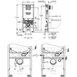 Grohe Rapid SLX 3-In-1 WC Frame 1.13m Installation Height