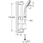 Grohe Euphoria 110 Mono Shower Rail Set 1 Spray 27267 Chrome