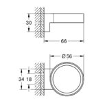 Grohe Selection Glass/Soap Dish Holder 41027