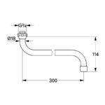 Grohe Swivel Tube Spout 13017