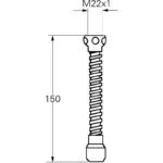 Grohe Flexible Tube Outlet M 22 x 1 13911