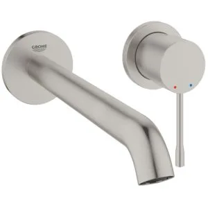 Grohe Essence 2-Hole Basin Mixer Tap 19967 Super Steel