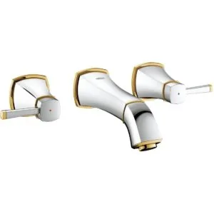 Grohe Grandera Wall Basin Mixer 1/2" Small 20414 Chrome/Gold