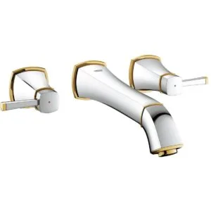 Grohe Grandera Wall Basin Mixer 1/2" Medium 20415 Chrome/Gold