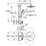 Grohe Euphoria SmartControl 260 Mono Bath Shower System 26510