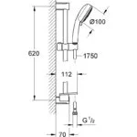 Grohe Tempesta Cosmopolitan 100 Shower Set 3 Sprays 27576 Chrome