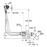 Grohe Talentofill Inlet-, Pop-Up & Waste-System Normal 28990