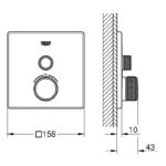 Grohe Smartcontrol Thermostat with One Valve 29123